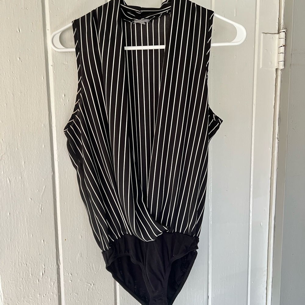 **LAST CHANCE**Women’s Charlotte Russe PinStripe Bodysuit